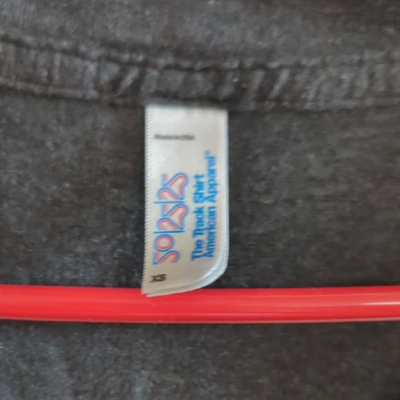 American Apparel  Hurray For The Riff Raff Charcoal Graphic Tee - Picture 3 of 4